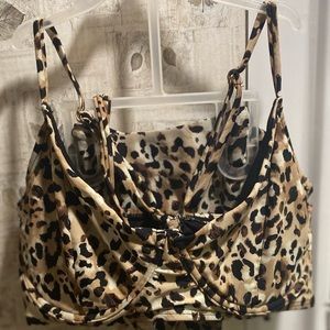 Time and Tru Leopard Print Bikini Set